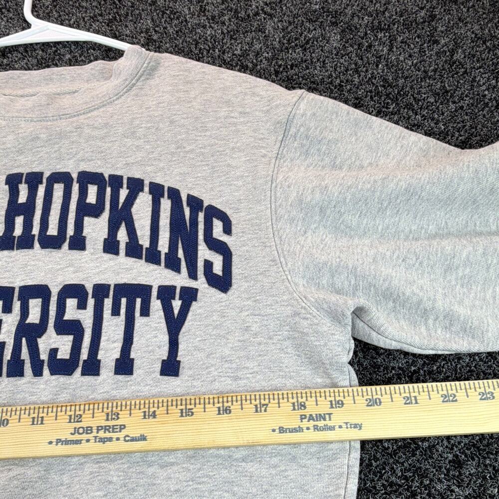 JanSport Johns Hopkins University Crewneck Sweatshirt Mens S Gray NCAA - Picture 6 of 7